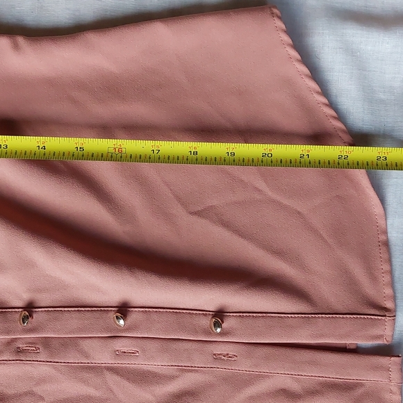 Western like-wear, lace collar, button front, S - Picture 5 of 9